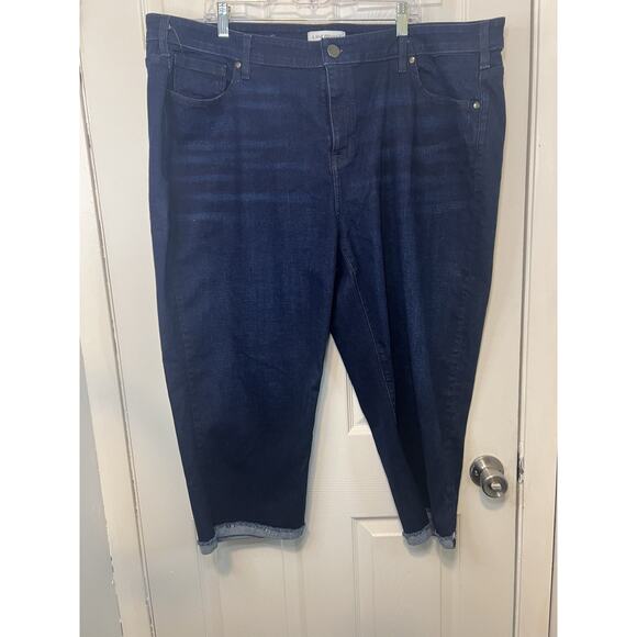 Lane Bryant Women's Jeans Size 24 Crop Pants NWOT - Picture 1 of 7